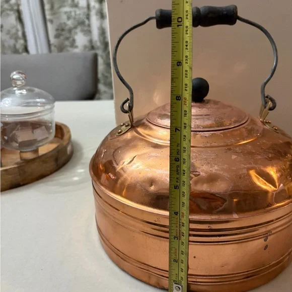 Vintage Revere Copper Tea Kettle with Black Handle - Picture 12 of 16